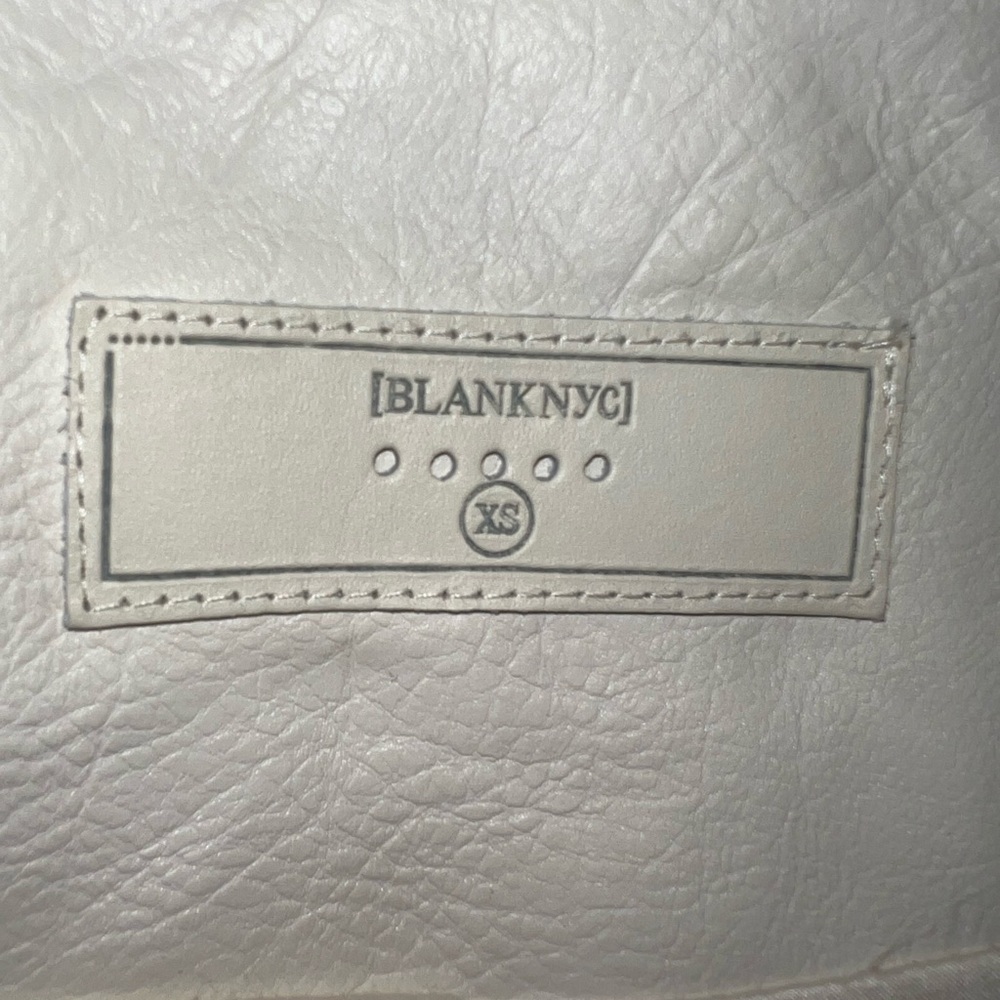 Blank NYC White Leather Jacket with Floral Embroidery (XS) NWT - Picture 8 of 9